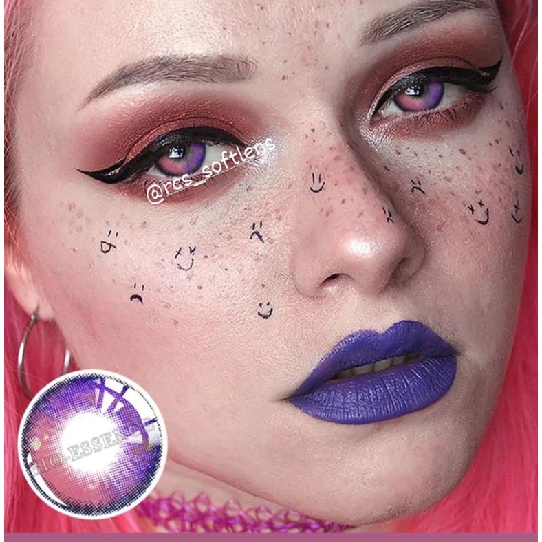 RCS✅ NEW - Softlens cosplay import Softlens Korea kpop by FRESHLADY softlens  warna biru ungu