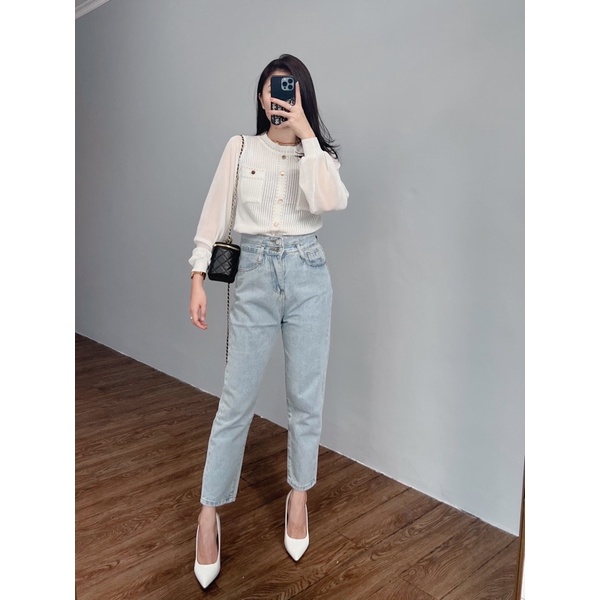 [LUXE.DLABEL]-D34 Top | Atasan wanita rajut lengan panjang Kaos wanita korea Atasan korea premium Atasan Rajut Atasan lengan panjang Kaos lengan panjang Import