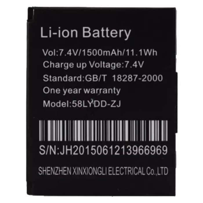 Baterai Printer Zjiang Mini Bluetooth Thermal 5805DD 5802 580