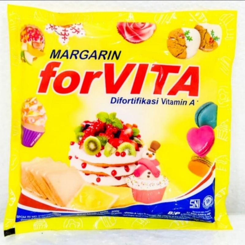 

MARGARIN forVITA 200gr 》Mentega sachet