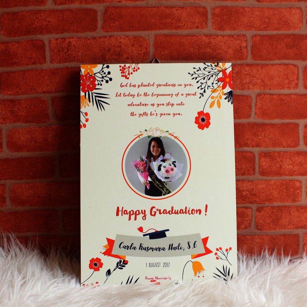 CUSTOM EKONOMIS HADIAH WISUDA  KADO GRADUATION SIMPLE 