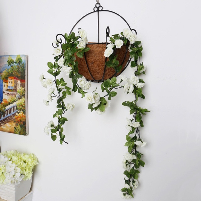 AM357 Bunga Rambat Dekorasi Ruangan Bunga Artifisial Bunga Palsu-5