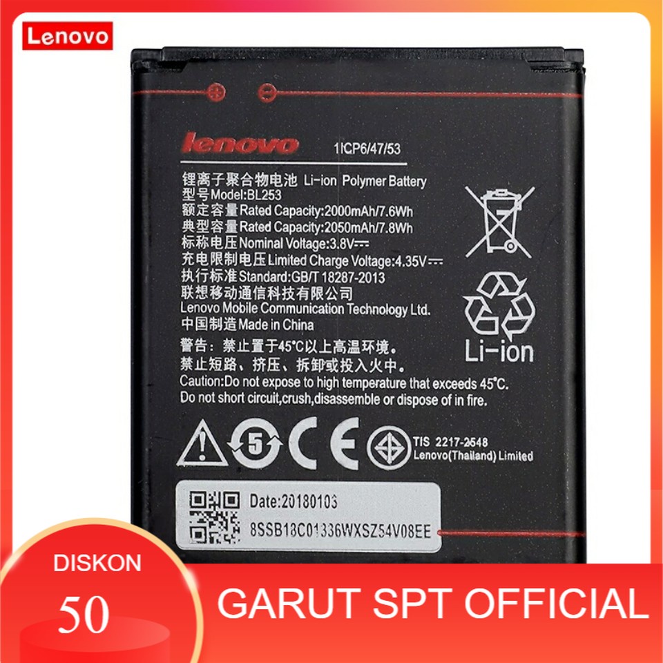 BATERAI / BATRE LENOVO A2010 A1000 BL253 KUALITAS ORIGINAL
