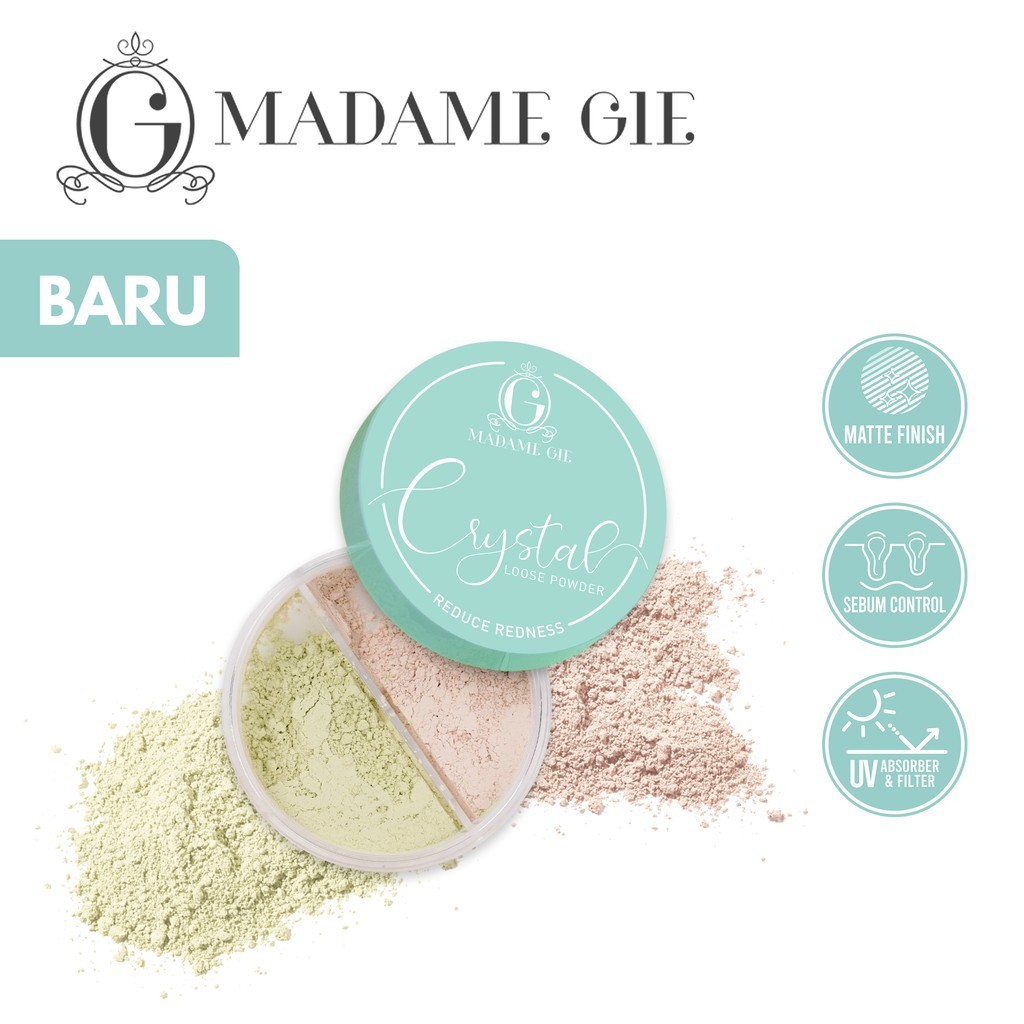 TIKTOK - Madame Gie Crystal Loose Powder - MakeUp Bedak Tabur