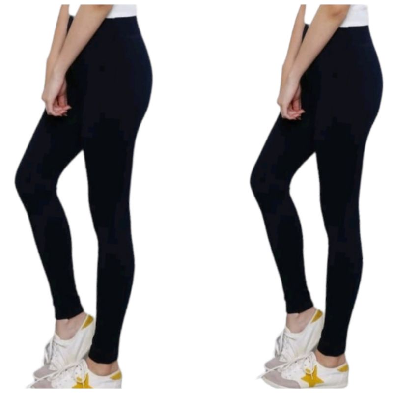 Legging Spandex Katun Korea Premium - Legging Casual Remaja &amp; Dewasa - Legging sport  Tebal Elastis Lembut Adem - Legging Dalaman Gamis - Murah Bagus Nyaman Dipakai