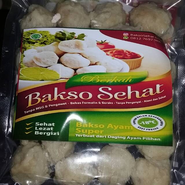 

100% Halal bakso sehat ayam, berkah frozen