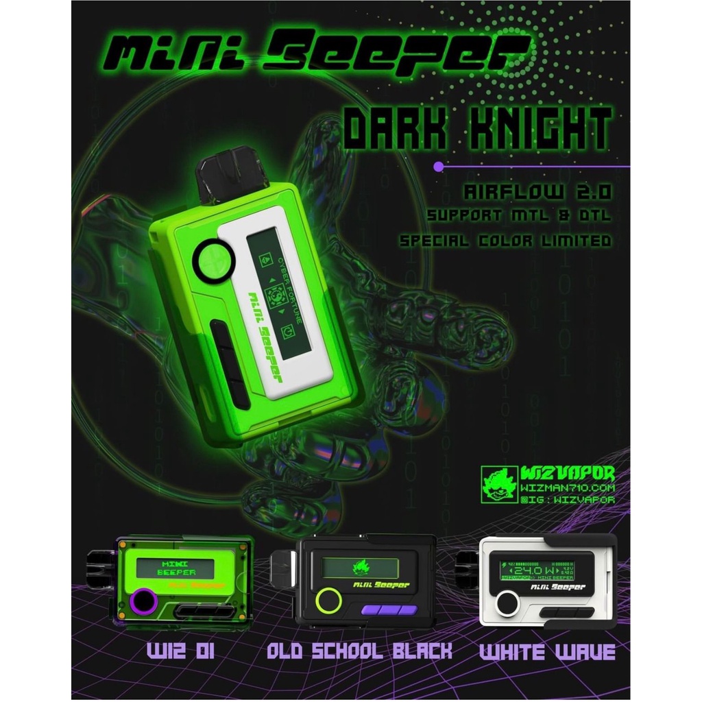 READY STOCK!! MINI BEEPER PINK PUNK &amp; DARK KNIGHT SPECIAL LIMITED COLOR!!!