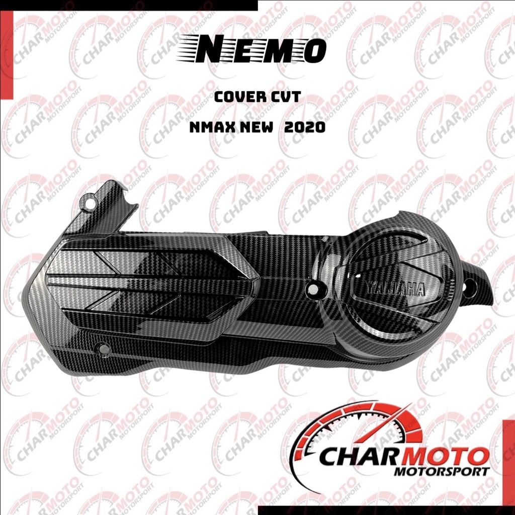 Cover Tutup CVT Nmax 2020 Karbon Carbon Nemo Original PNP - Charmoto