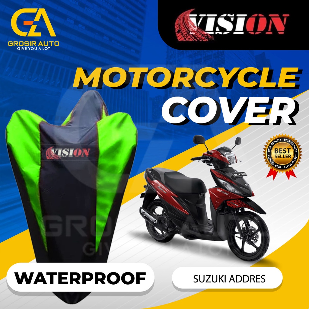 Sarung Motor Addres / Cover Penutup Motor Warna Anti air Merk VISION