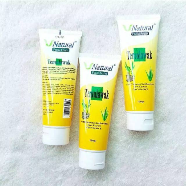 V natural facial foam