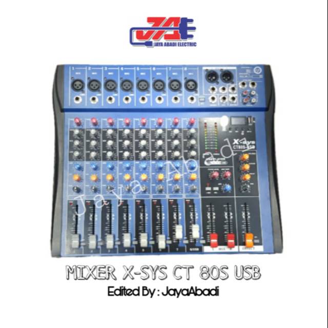 MIXER X-SYS CT-80S USB 8CHANNEL