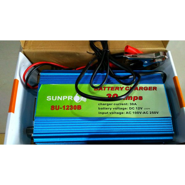 Battery Charger Sunpro SU-1230B / Casan Aki / Pengisi Daya Aki