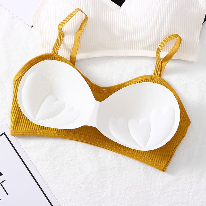 Bra Wanita Tanpa Kawat Bahan Lembut Elastis Sexy