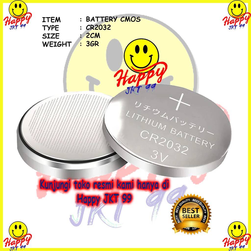 [ HAPPY JKT 99 ] BATERAI BATTERY CMOS CR2032 CR2032 ORIGINAL