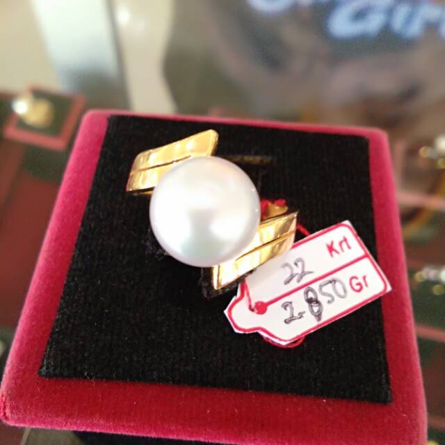 Cincin emas mutiara laut