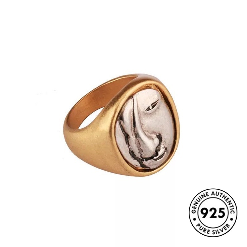 Cincin Lapis Silver 925 Model Topeng Untuk Wanita