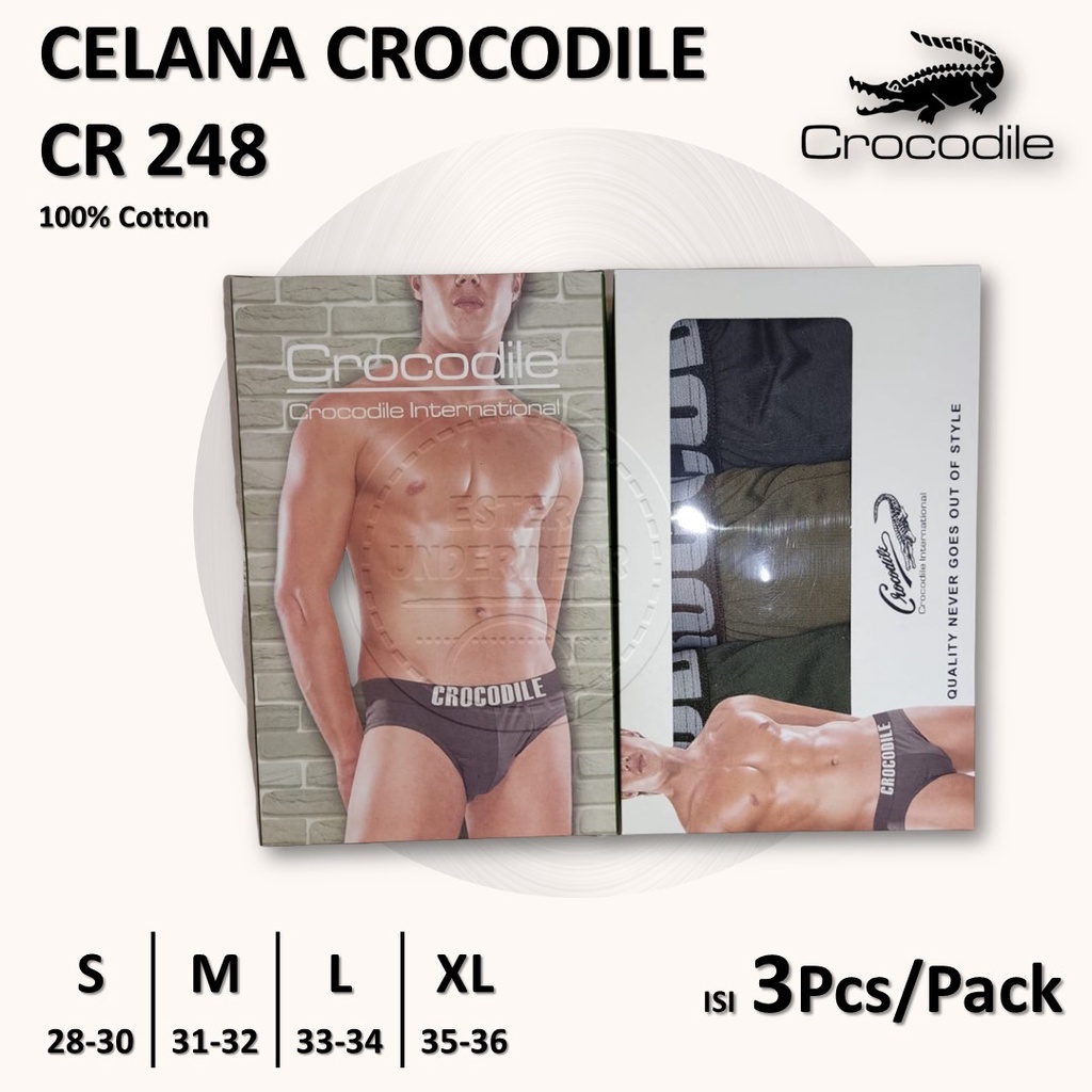 Celana Dalam Pria CROCODILE CR 248 1Pack Isi 3Pcs/pACK