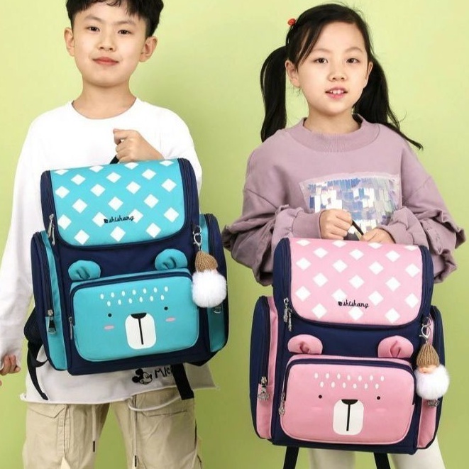 MOEZHA TAS _ (GUGUK) Tas Anak Sekolah Paud TK Ransel Sekolah SD Tas Karakter Anak Laki-laki Tas Sekolah Anak Usia Dini