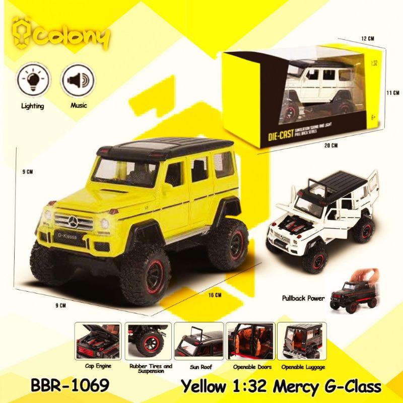 Mobil Pajangan Miniatur Mercy G Class Diecast COLONY