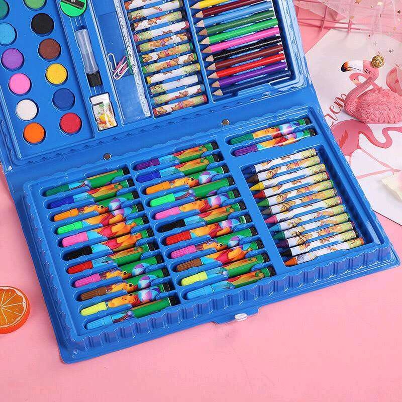 【GOGOMART】Set Pensil Warna Crayon Cat AIr Perlengkapan Menggambar Anak Isi 86