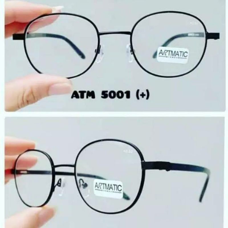 KACAMATA BACA/PLUS PRIA & WANITA FRAME OVAL BESI