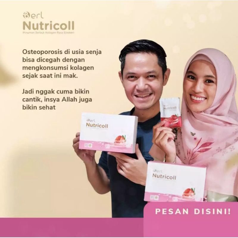 

ECER B Erl Nutricol Minuman Suplemen Kulit Rasa Strawberry Halal BPOM