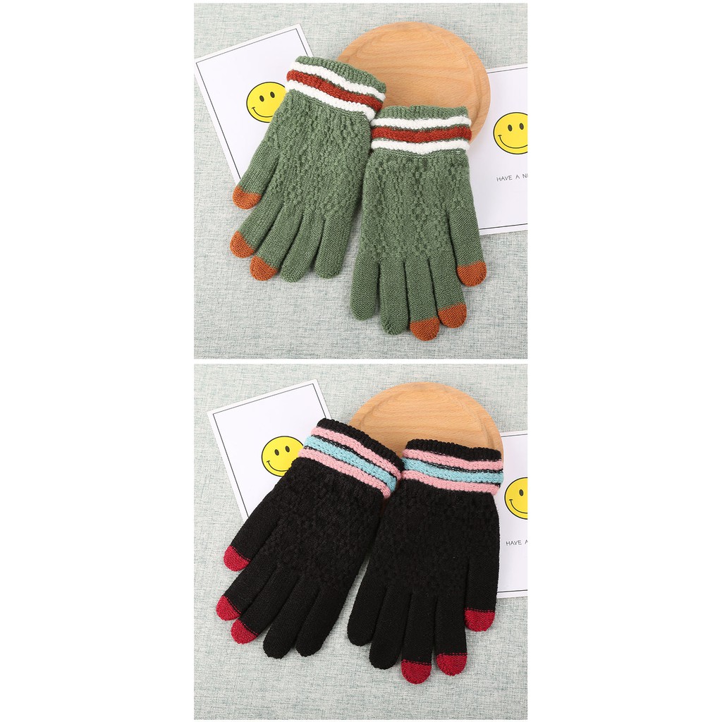 KN-23 sarung tangan musim dingin winter gloves rajut knit touch screen