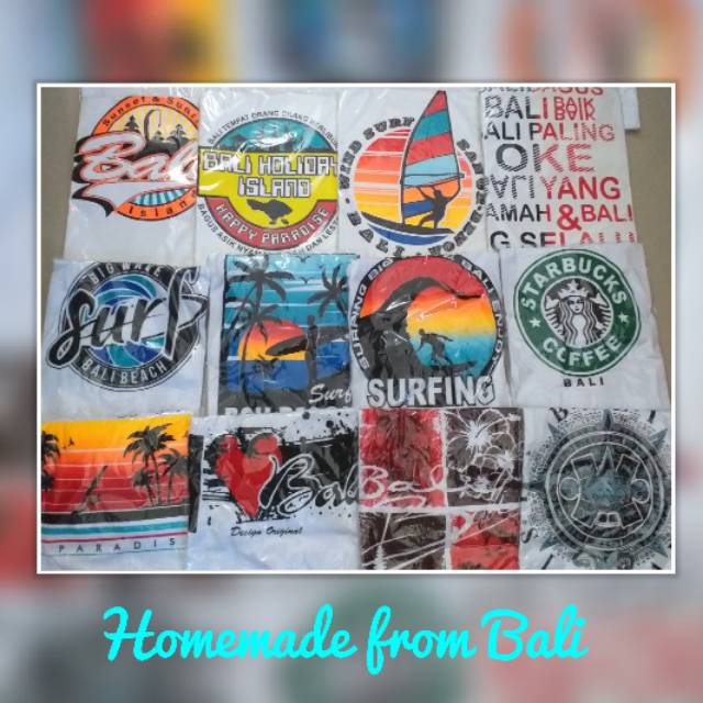  Kaos  Katun Putih  Khas Bali Shopee  Indonesia