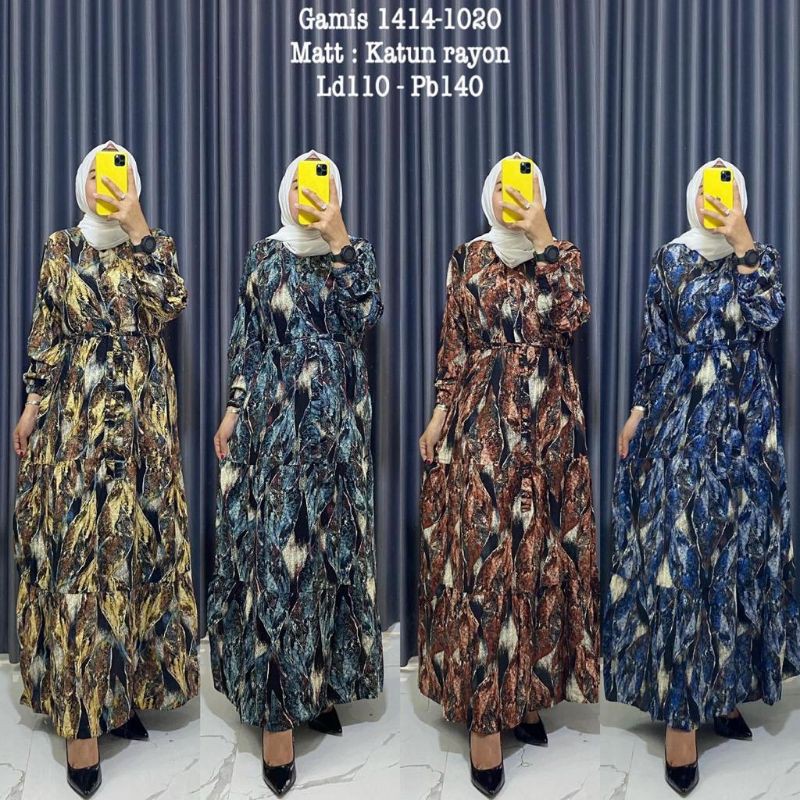 Gamis Rayon motif / home dress rayon motif