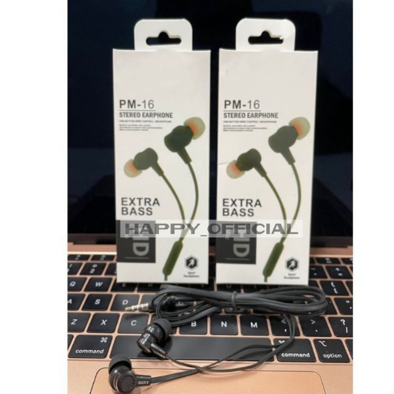 HF HEADSET PM-16 STEREO SUPER BASS PACKING KECIL