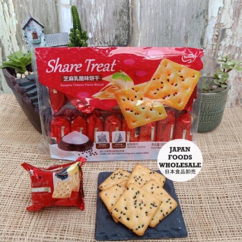 

Bairong Share Treat Sesame Cheese Flavor Biscuit / cemilan impor / snack