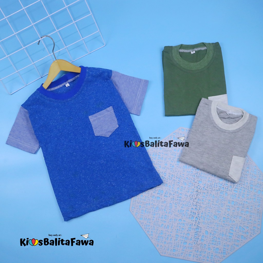 Kaos John Ethes uk 3-4 Tahun / Baju Polos Anak Laki-Laki Atasan Balita Oblong Reglan Lengan Pendek