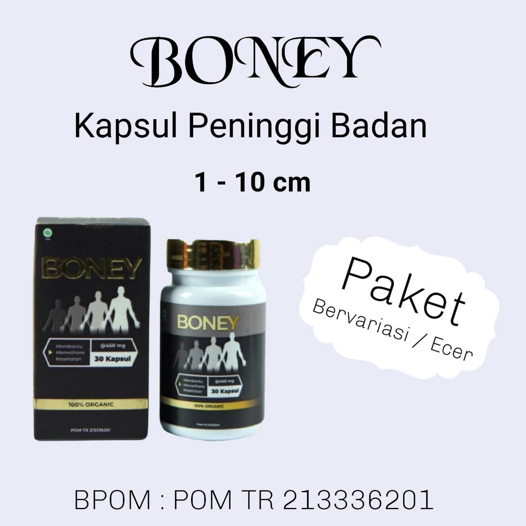 Boney - Suplemen, Obat Herbarl / Penambah Tinggi Badan