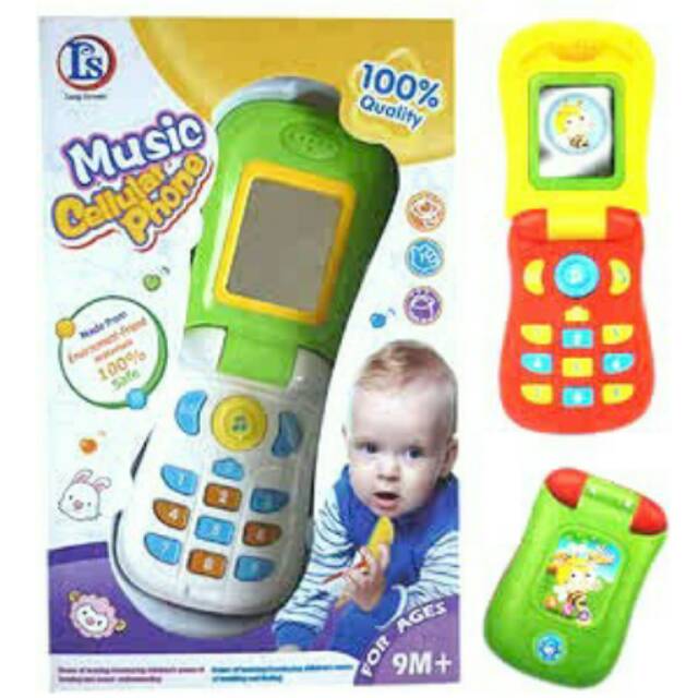 Kado Bayi /Mainan Musik Telepon Bayi/ Mainan Handphone /Music Cellular Baby Phone