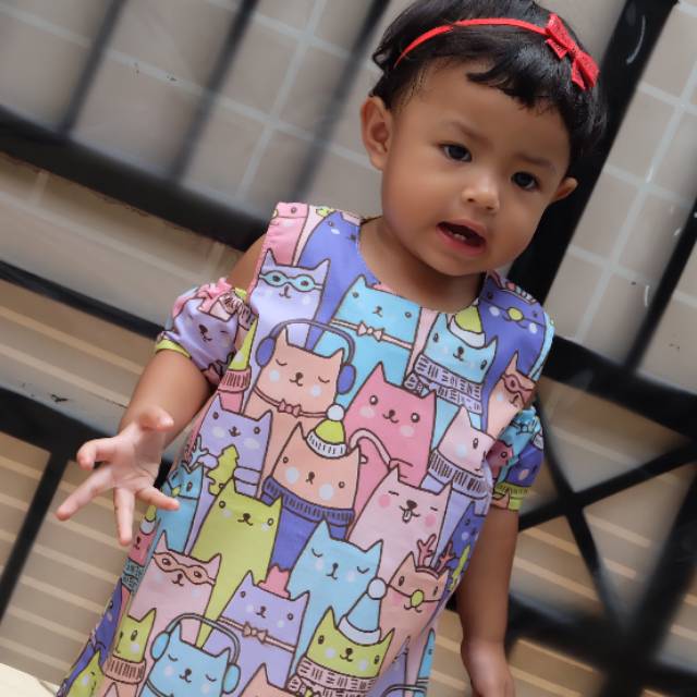 DRESS ANAK MODEL SABRINA BAJU ATASAN ANAK LUCU