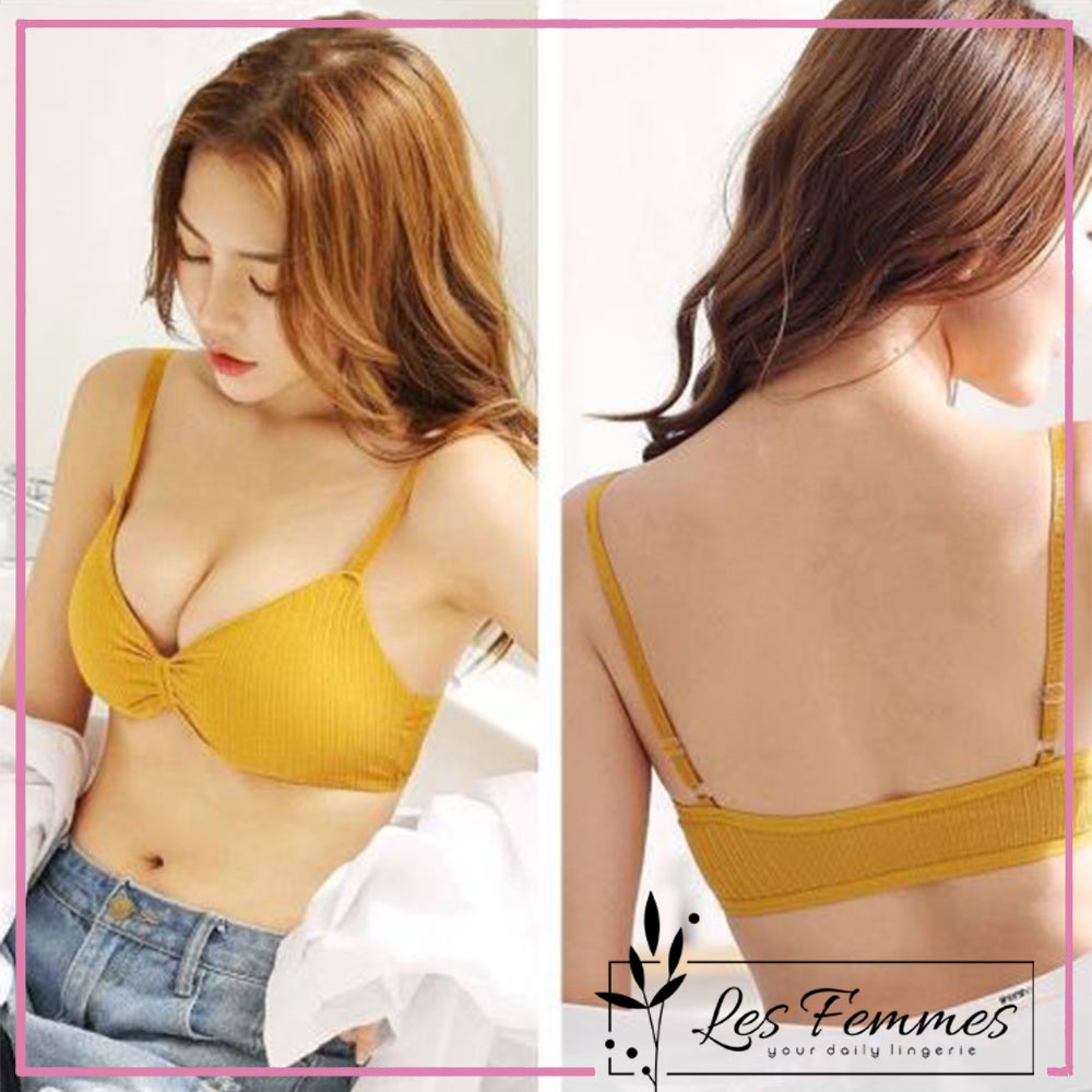 Bra BH Wanita Model Push-Up Isi Busa dengan Tali Strap dan Bahan Lace Breathable