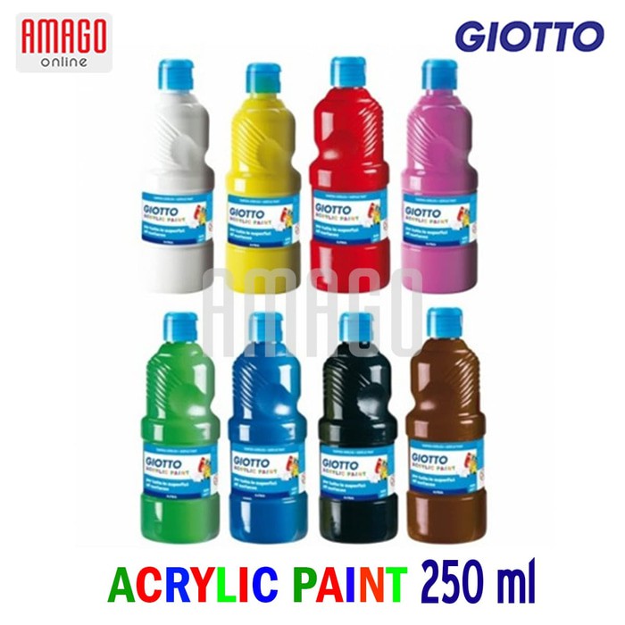 GIOTTO Acrylic Paint Cat Akrilik 250 ml - warna Black - 534024