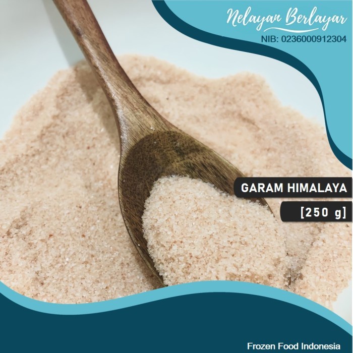

Garam Himalaya Pink Salt Premium ± [250 g] - Nelayan Berlayar
