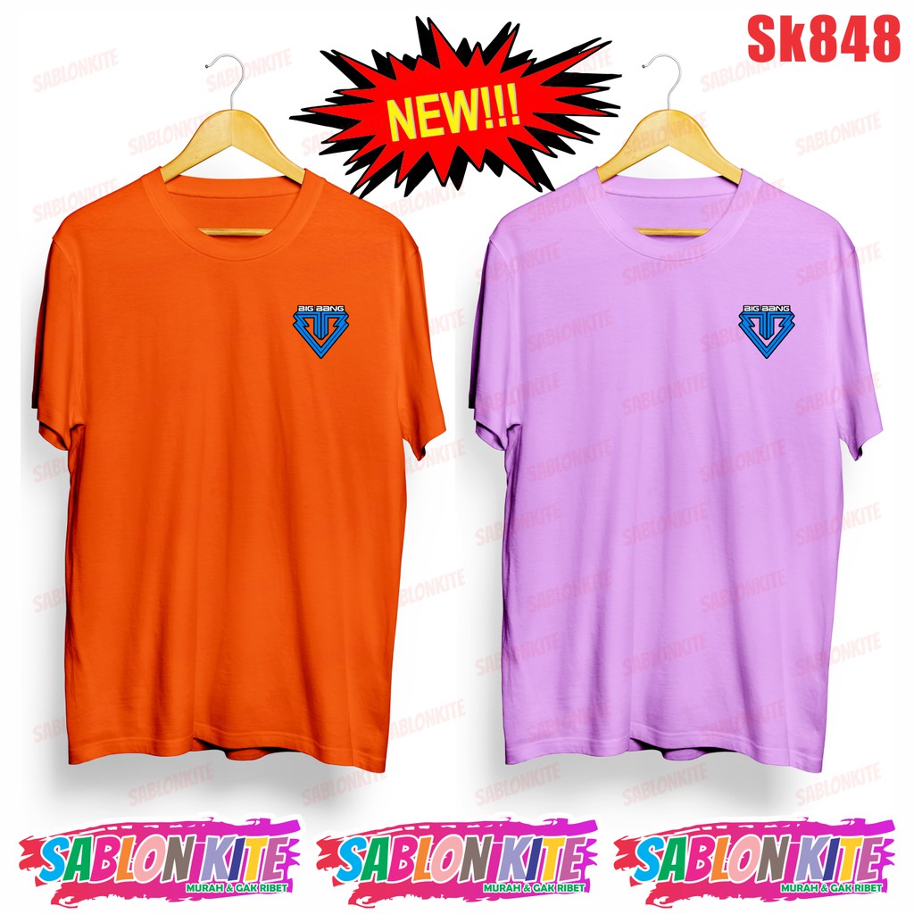 MURAH!!! KAOS BIGBANG LOGO KECIL SMALL SK848 UNISEX COMBED 30S