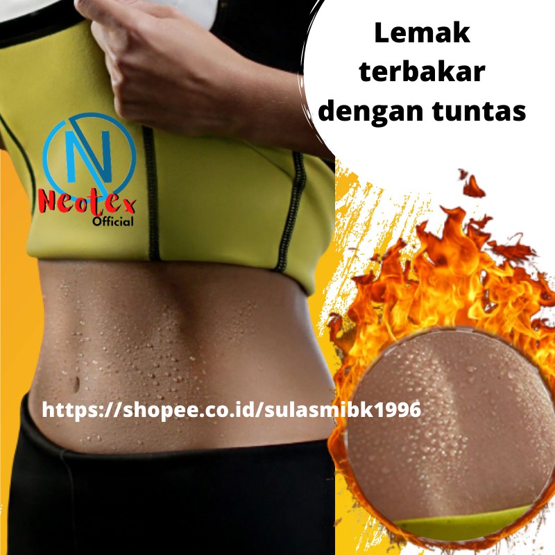 Korset Pelangsing Perut Buncit Corset Pembakar Lemak Korslet Perut Wanita Neotex Elastis CAMI