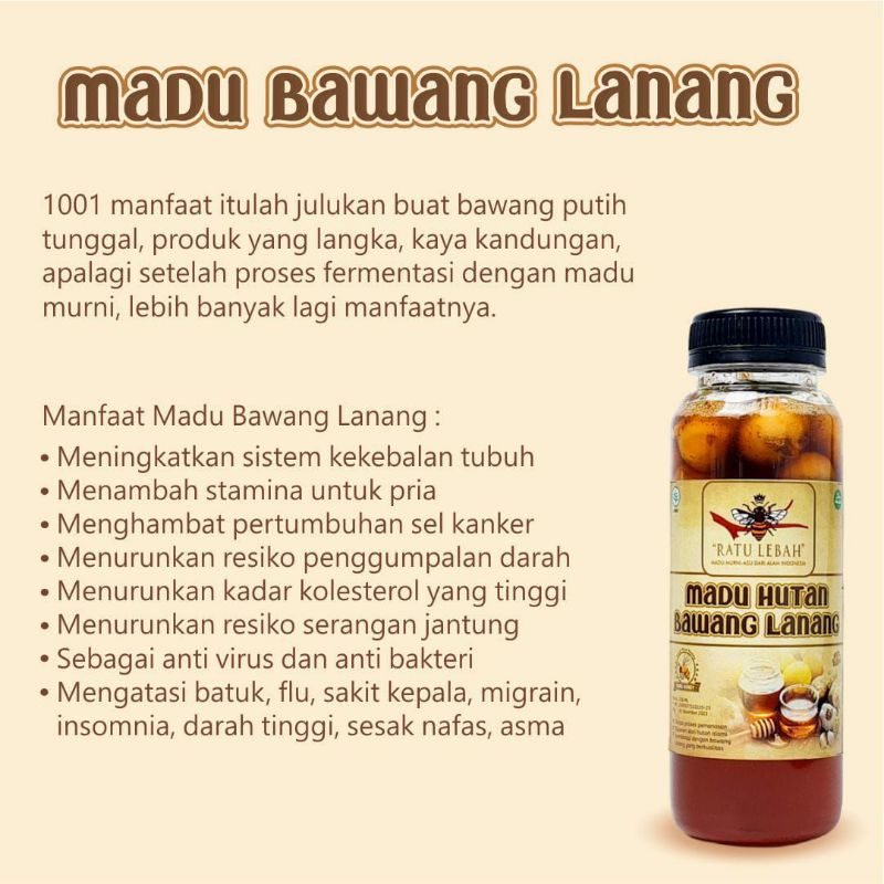 

madu murni bawang lanang