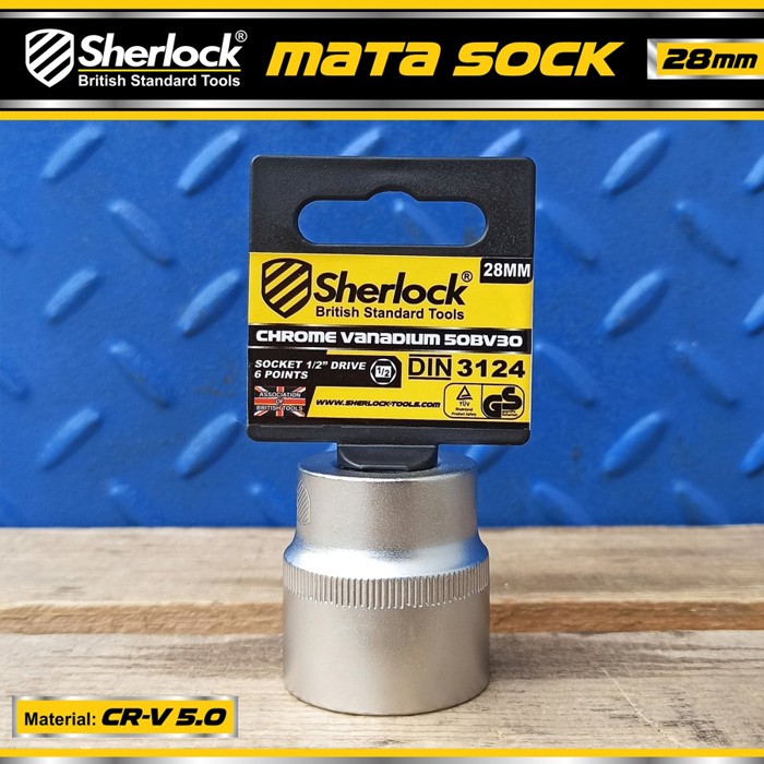 Kunci Shock 28 mm 6 PT / Sherlock Mata Sok/Sock 1/2 inch