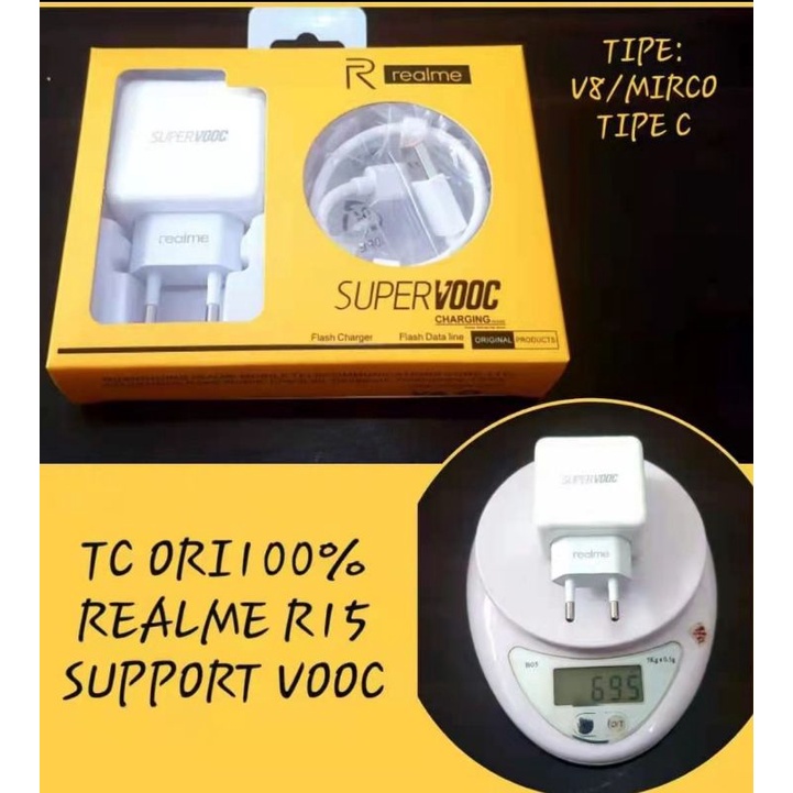 Charger Realme 3i 3 Pro 5 5i 5S 2 Pro Micro Usb 4A Super VOOC 3.0 Fast Charging Original OEM