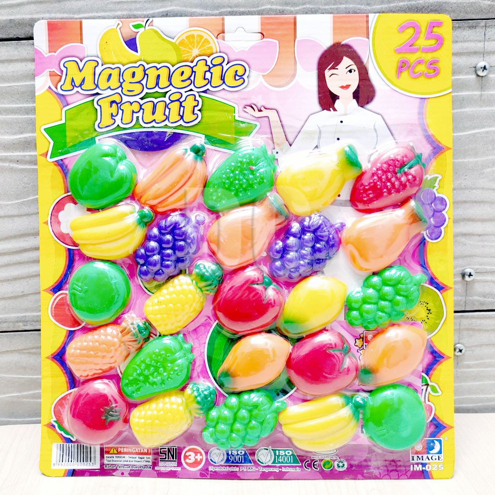 Magnetic Fruits Memo Holder Tempelan Kulkas Magnet Bentuk Buah-buahan