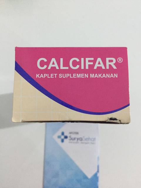 CALCIFAR Suplemen Kalsium Enak Dikunyah 1 box isi 100 tablet