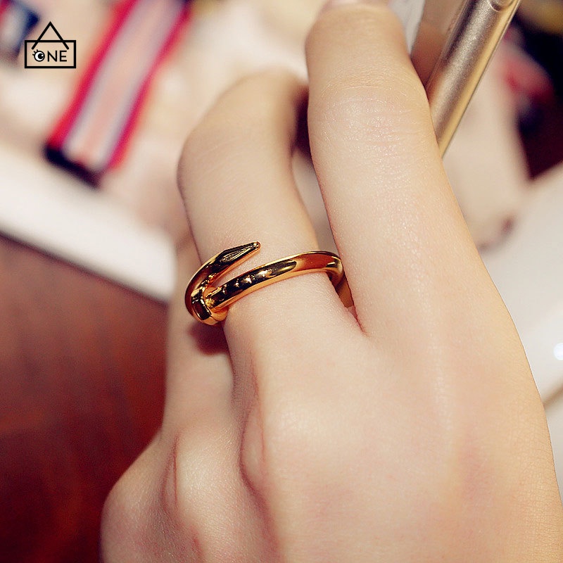 COD❤1PC Korea Sekrup Cincin Hadiah Ulang Tahun Pembukaan Aksesoris Mode A one