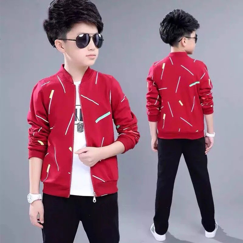 Amspro jaket anak laki-laki jaket anak jaket Raven fashion anak