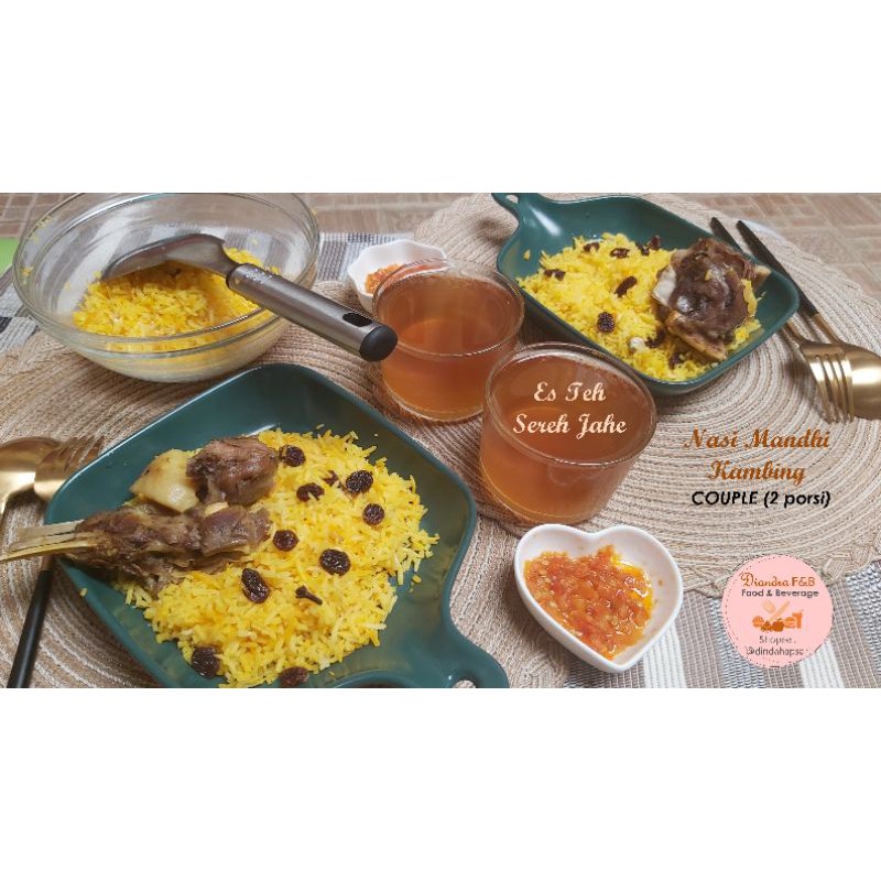 

Nasi Mandhi Kambing porsi Couple (Frozen atau Kukus) Serpong