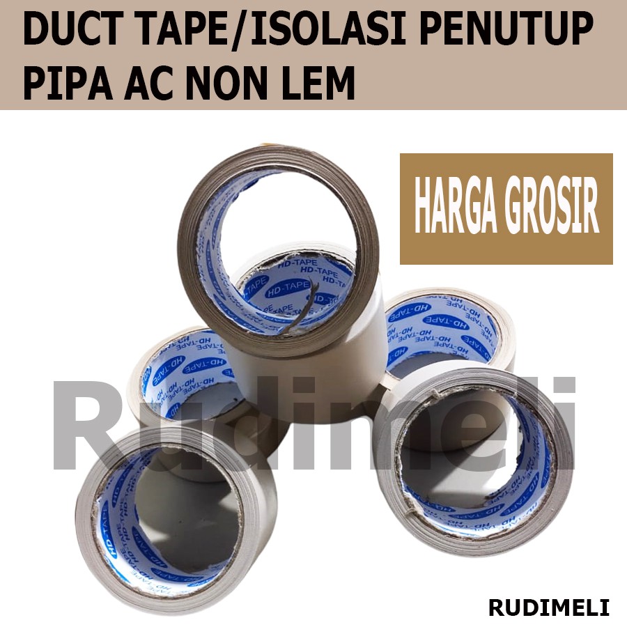 DUCT TAPE/ LAKBAN AC 45 X15M NON LEM MEREK HD./harga per 1 pcs