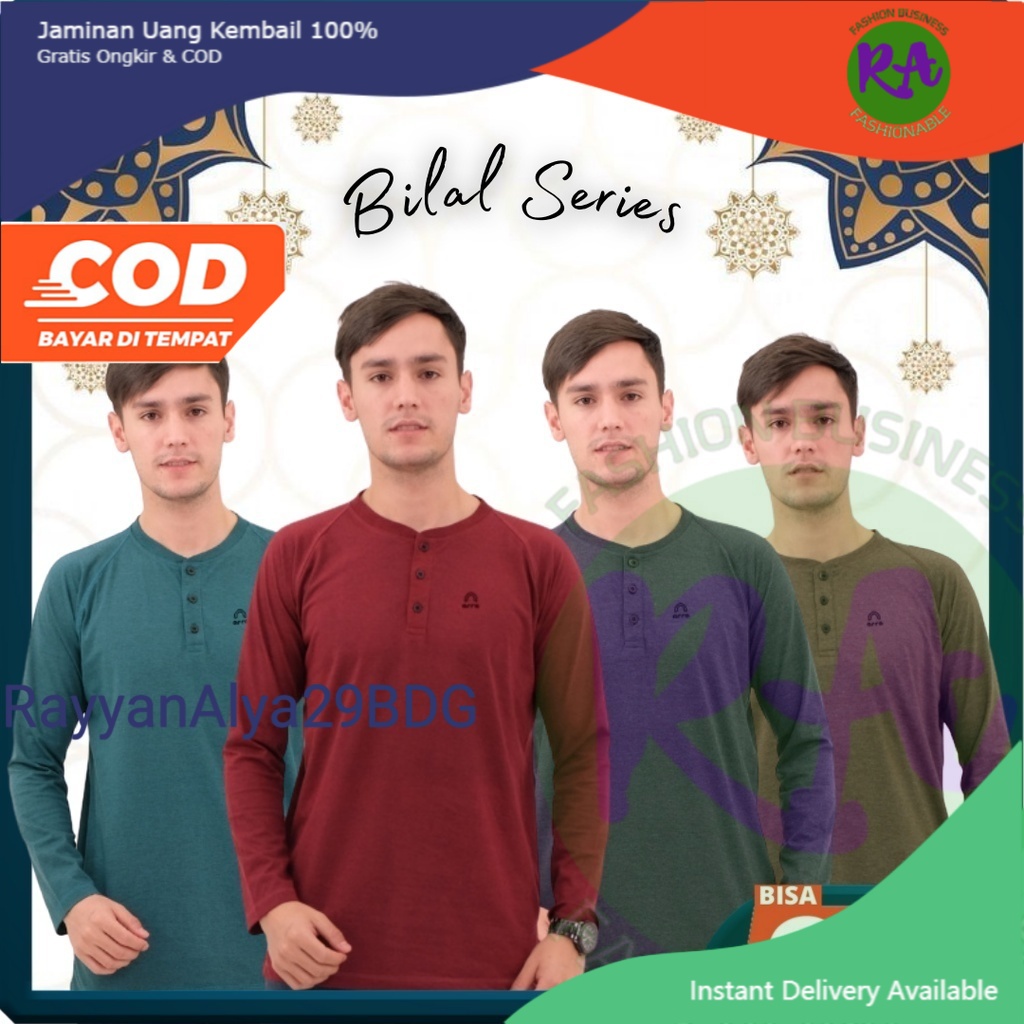 COD DAN READY Baju Kaos Henley Kancing Berkancing Depan Atasan Polos Two Tone Shirt Premium Lengan T